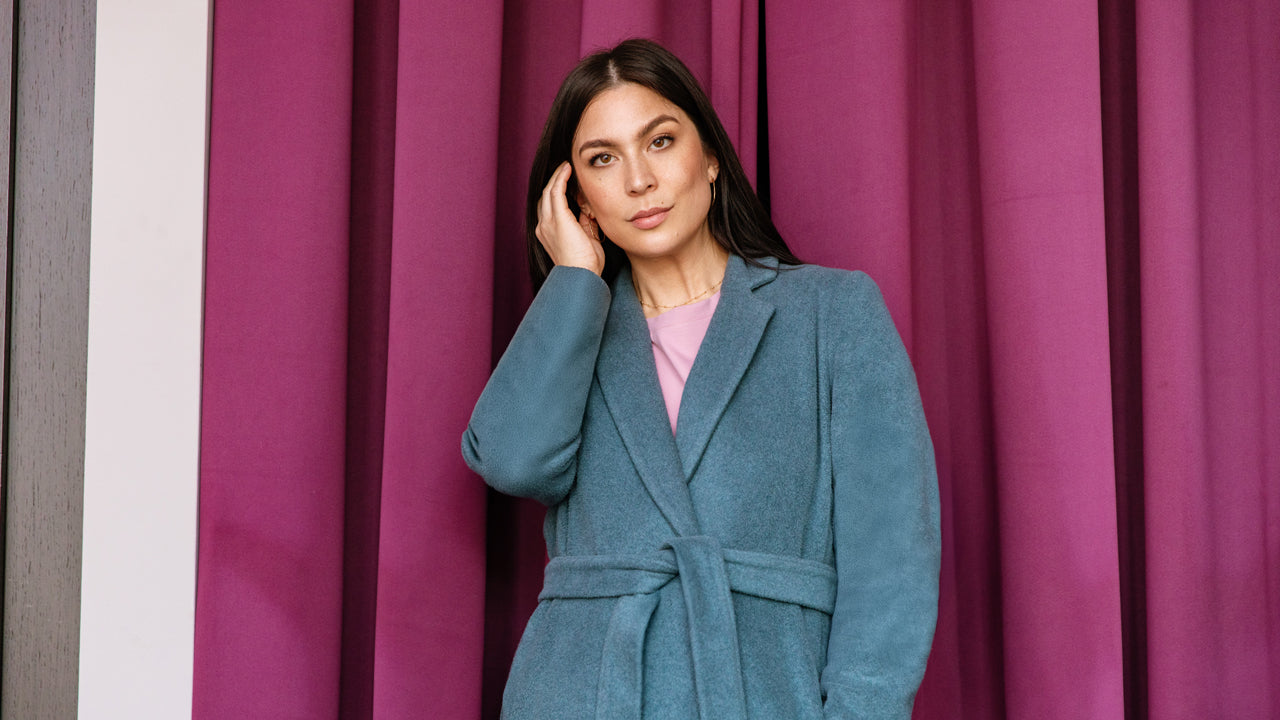 l'amour est bleu Vegan Organic Cotton Coat