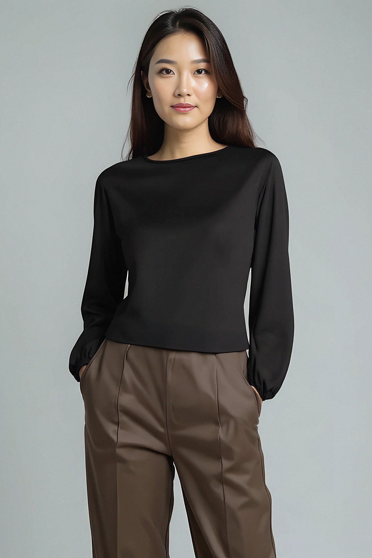 l'amour est bleu Volume Langarmshirt