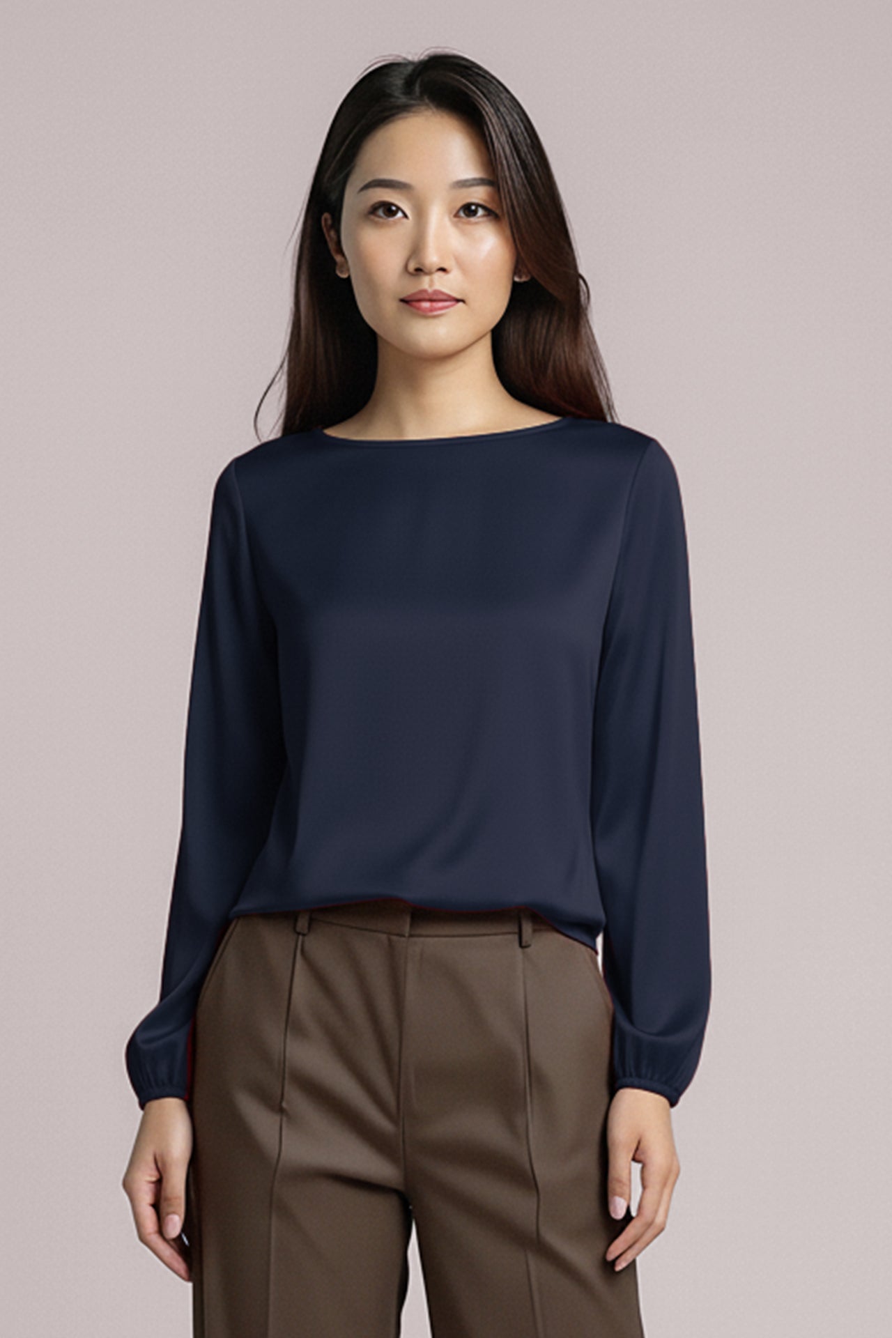 l'amour est bleu volume longsleeve navy