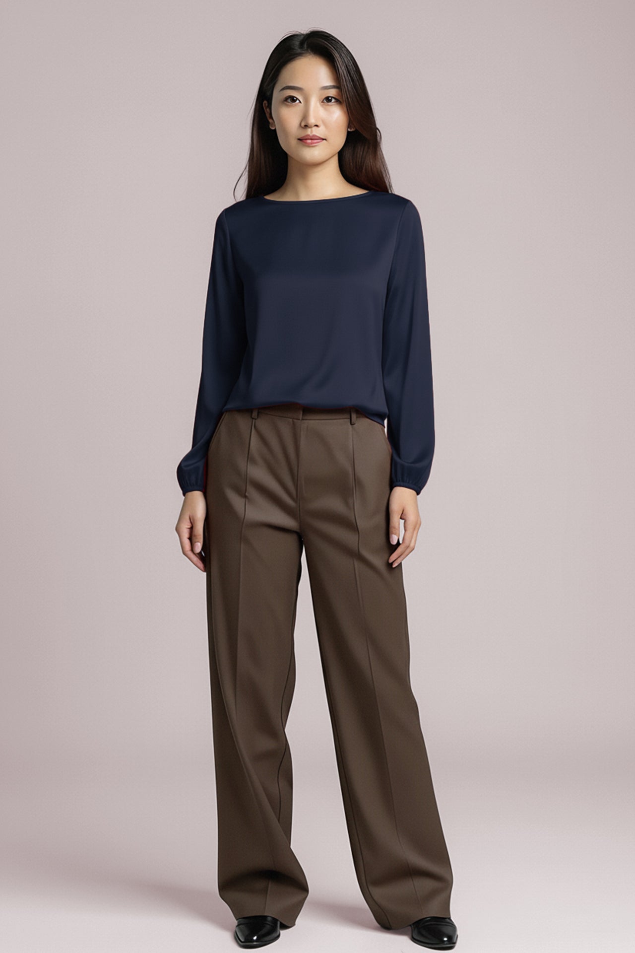 l'amour est bleu volume longsleeve navy