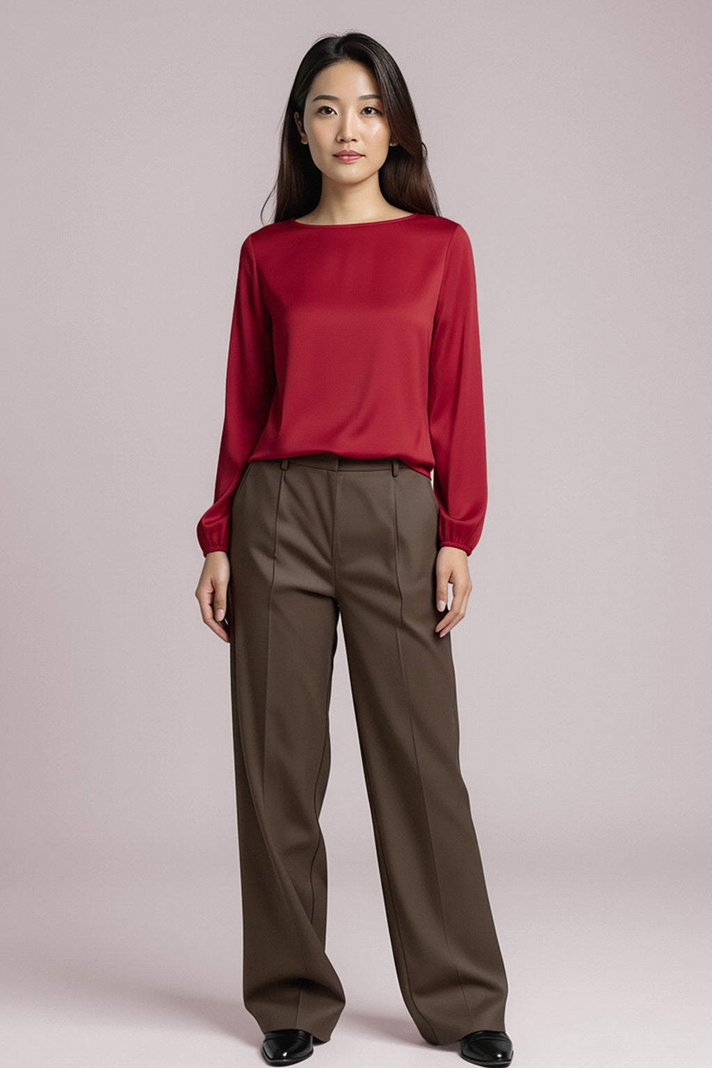 l'amour est bleu volume longsleeve red