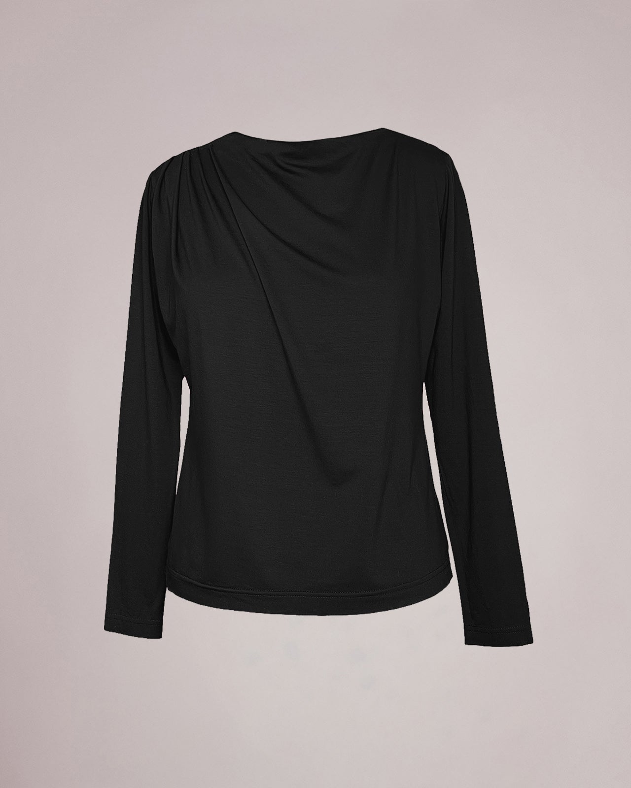 Drapiertes Langarmshirt