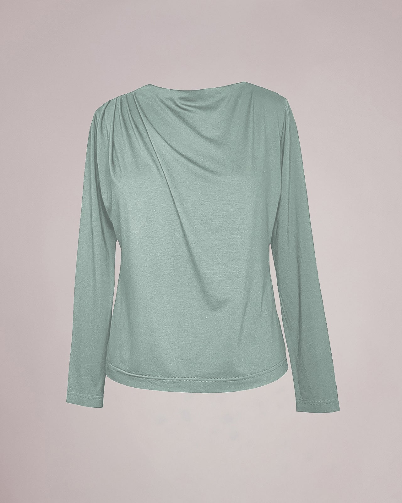 Drapiertes Langarmshirt