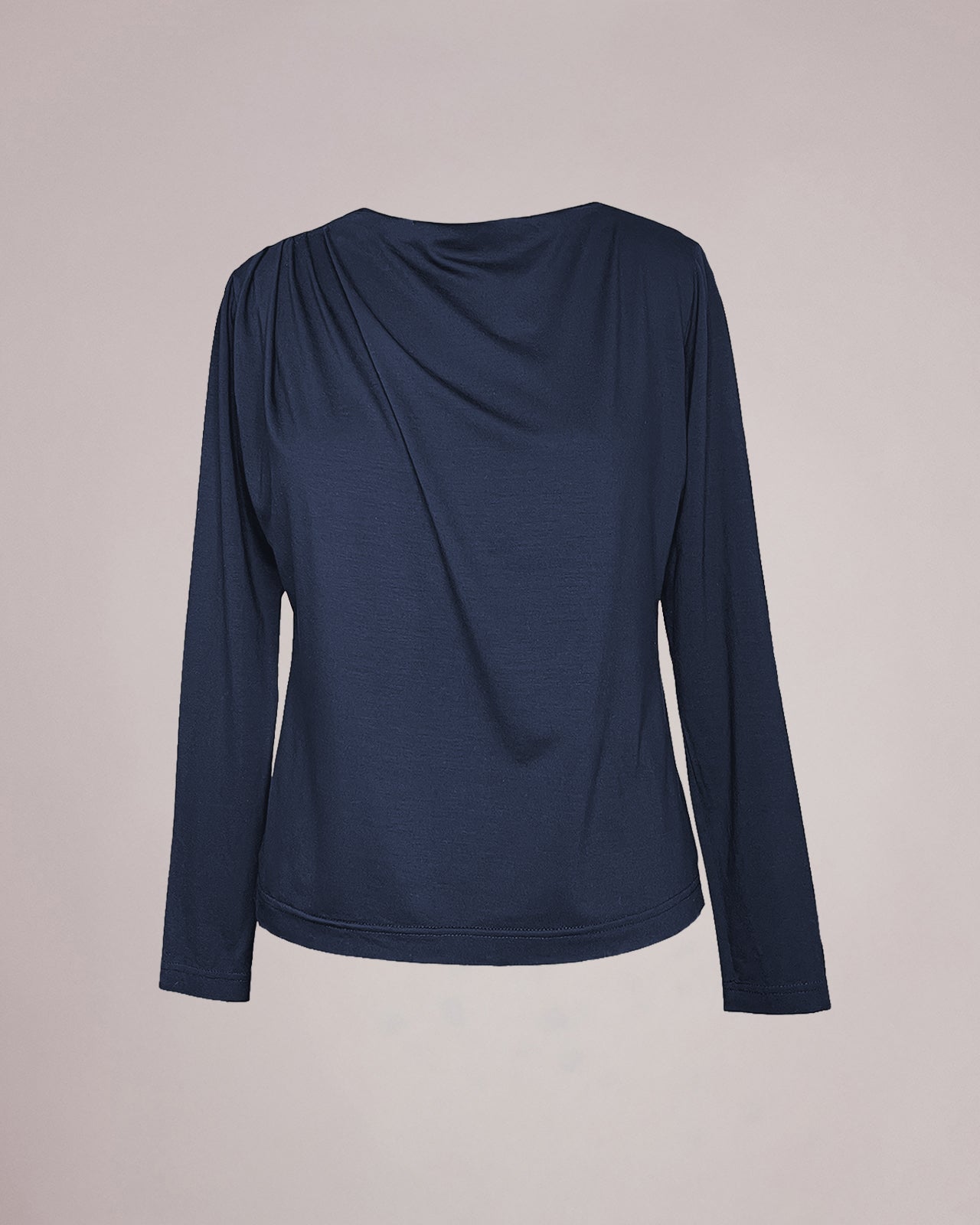 Drapiertes Langarmshirt