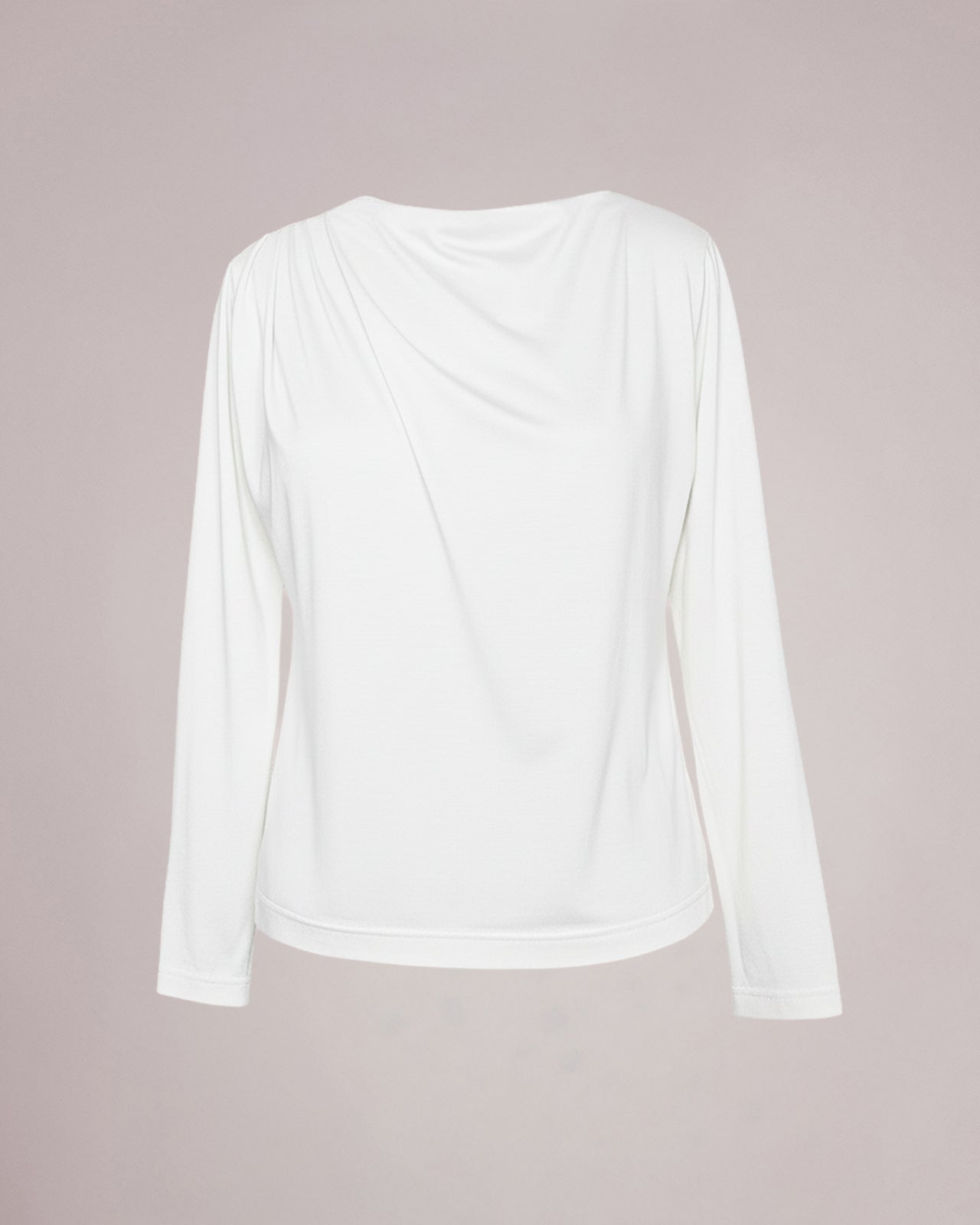 Drapiertes Langarmshirt