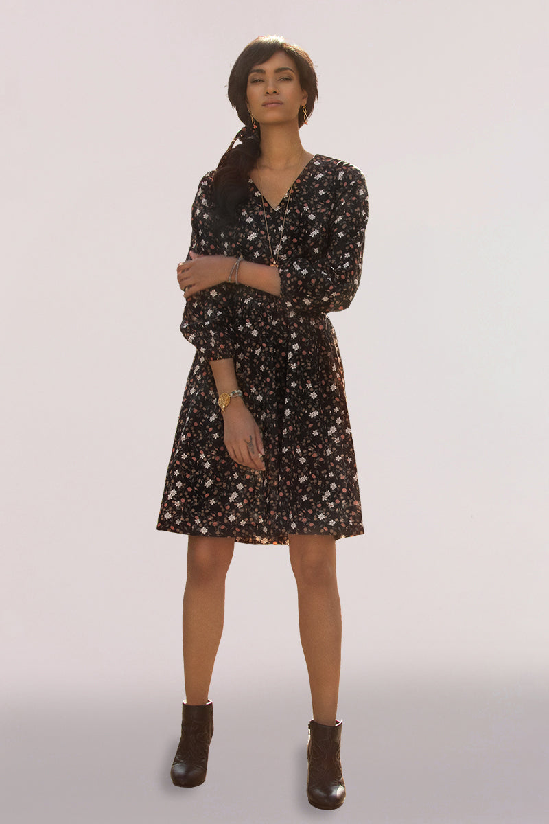 Kleid mit Blumenmuster XL Petite