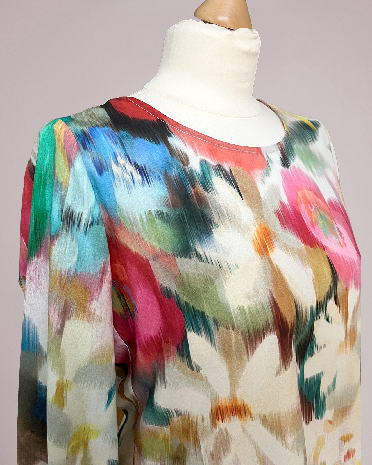 Geblümte Baumwoll-Bluse