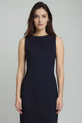 l'amour est bleu geripptes Jerseykleid