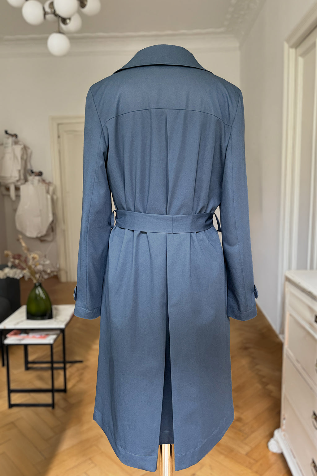 l'amour est bleu kurzer Trenchcoat