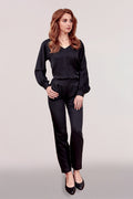 Schmale Tencel Bundfaltenhose XS Petite
