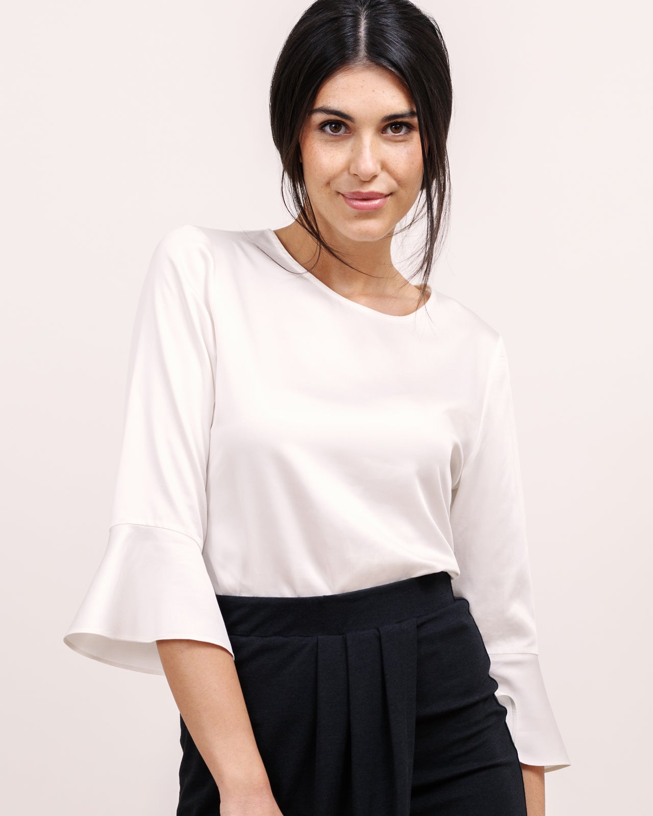 Bluse mit Volants-Ärmeln