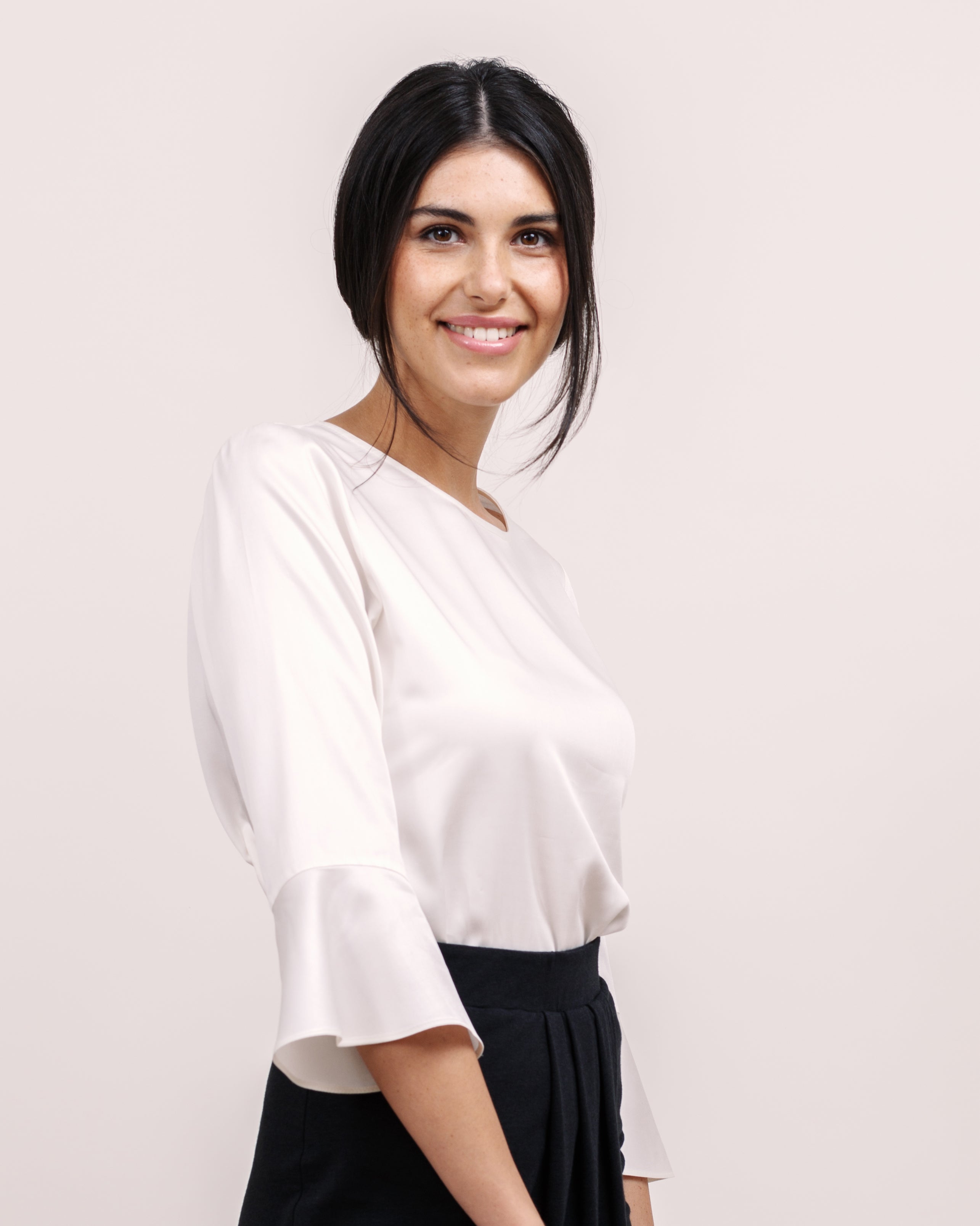 Bluse mit Volants-Ärmeln