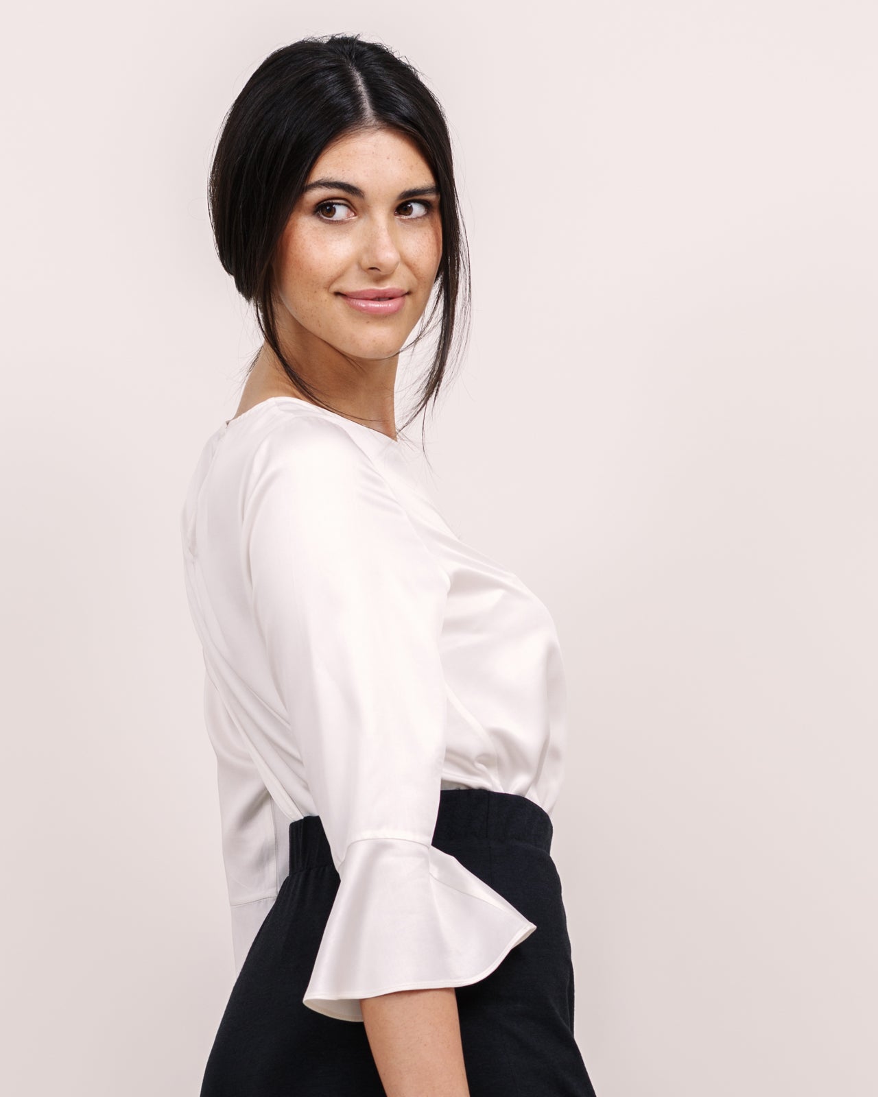 Bluse mit Volants-Ärmeln