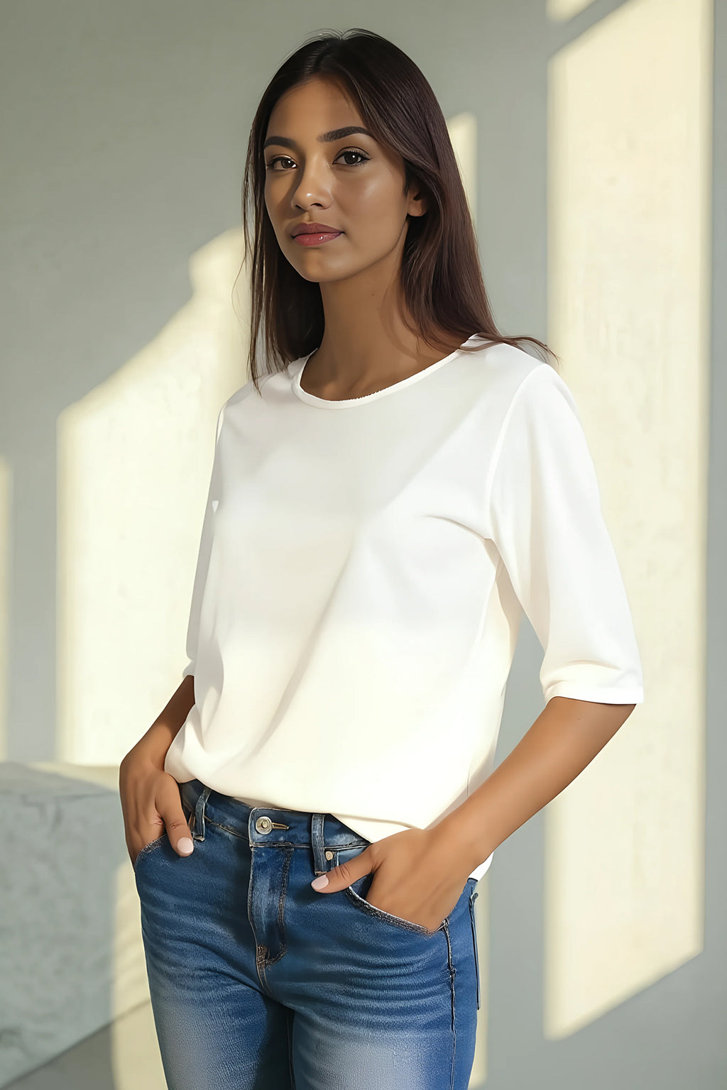 l'amour est bleu Tencel Bluse