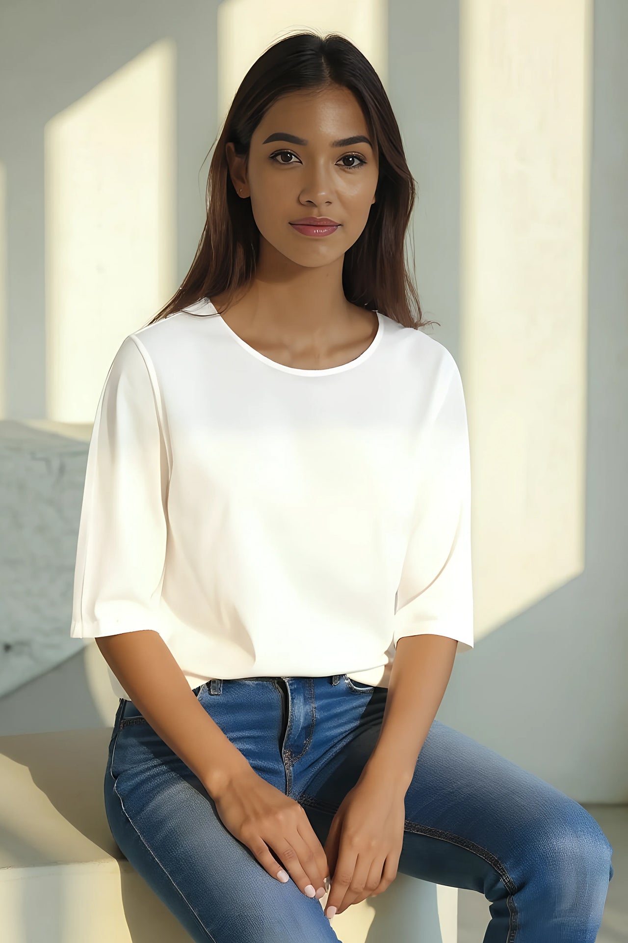 l'amour est bleu Tencel Bluse