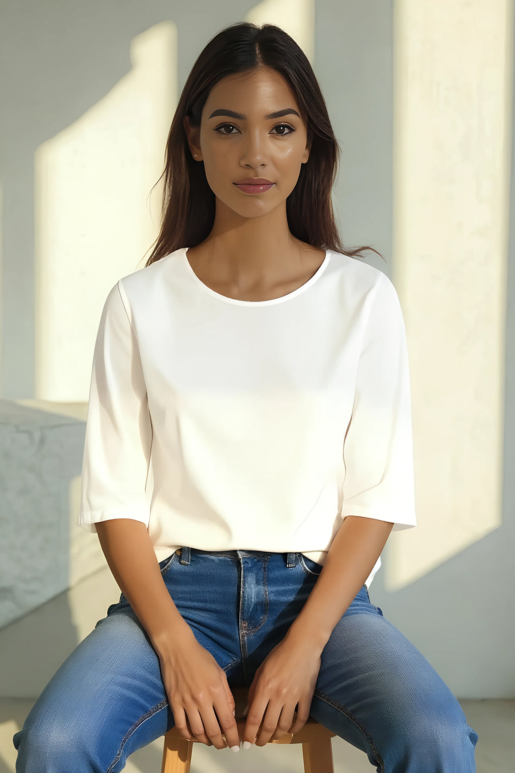 l'amour est bleu Tencel Bluse