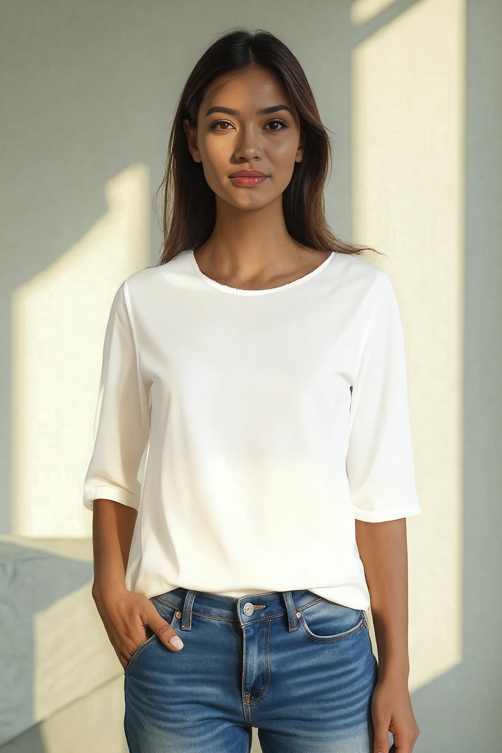 l'amour est bleu Tencel Bluse