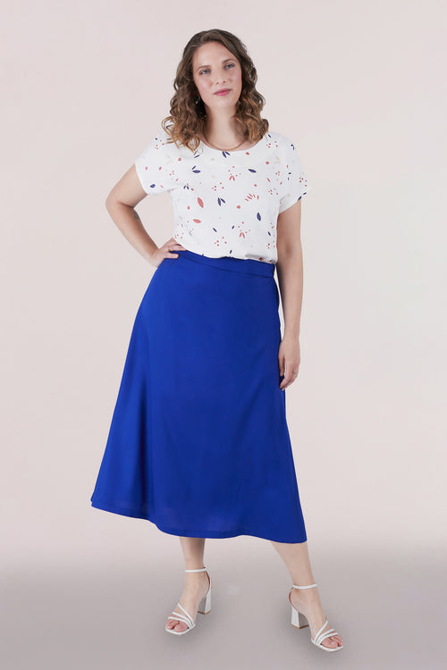 Ausgestellter Ecovero Viskose Rock