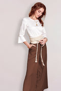 Weite Tencel Bundfaltenhose M Petite