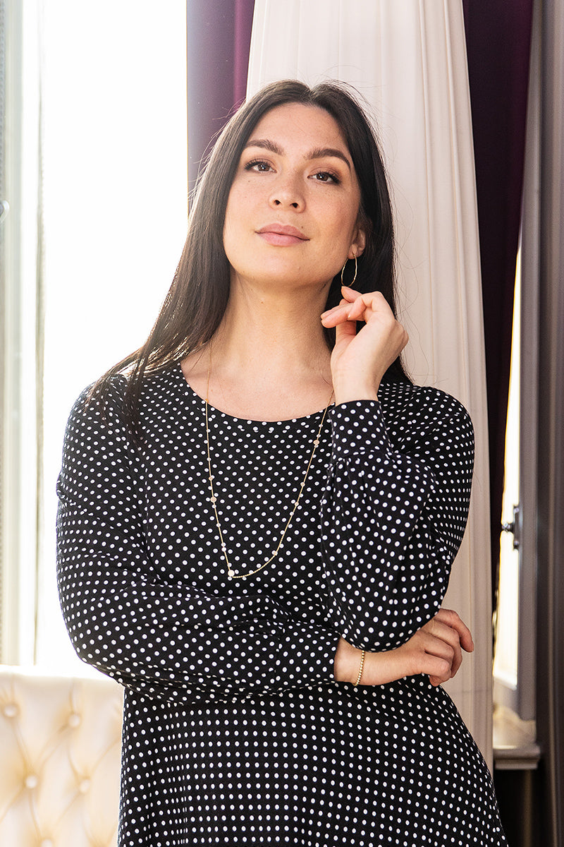 Shirt mit gerafften Ärmeln