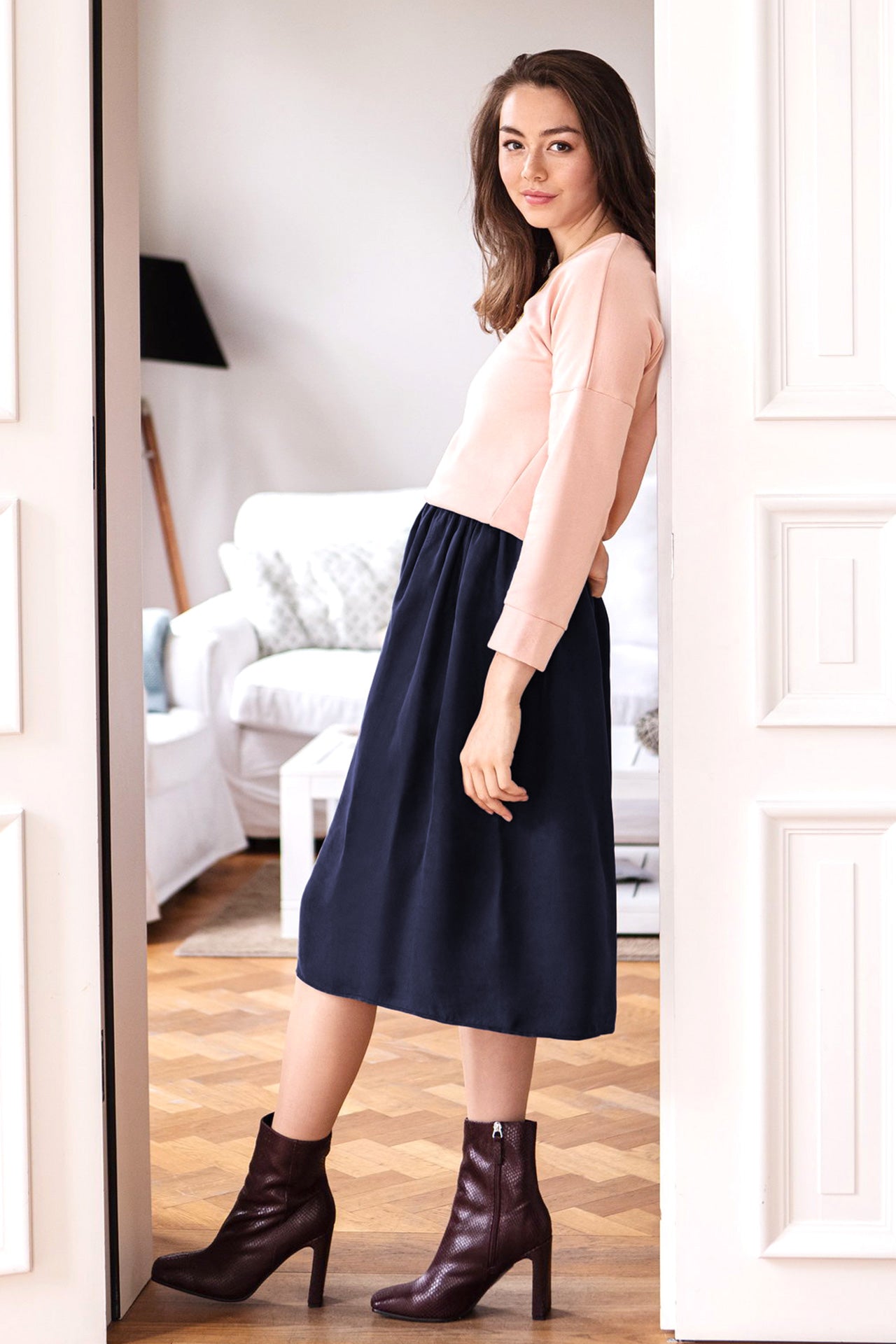 lamour-est-bleu-ecovero-skirt-navy