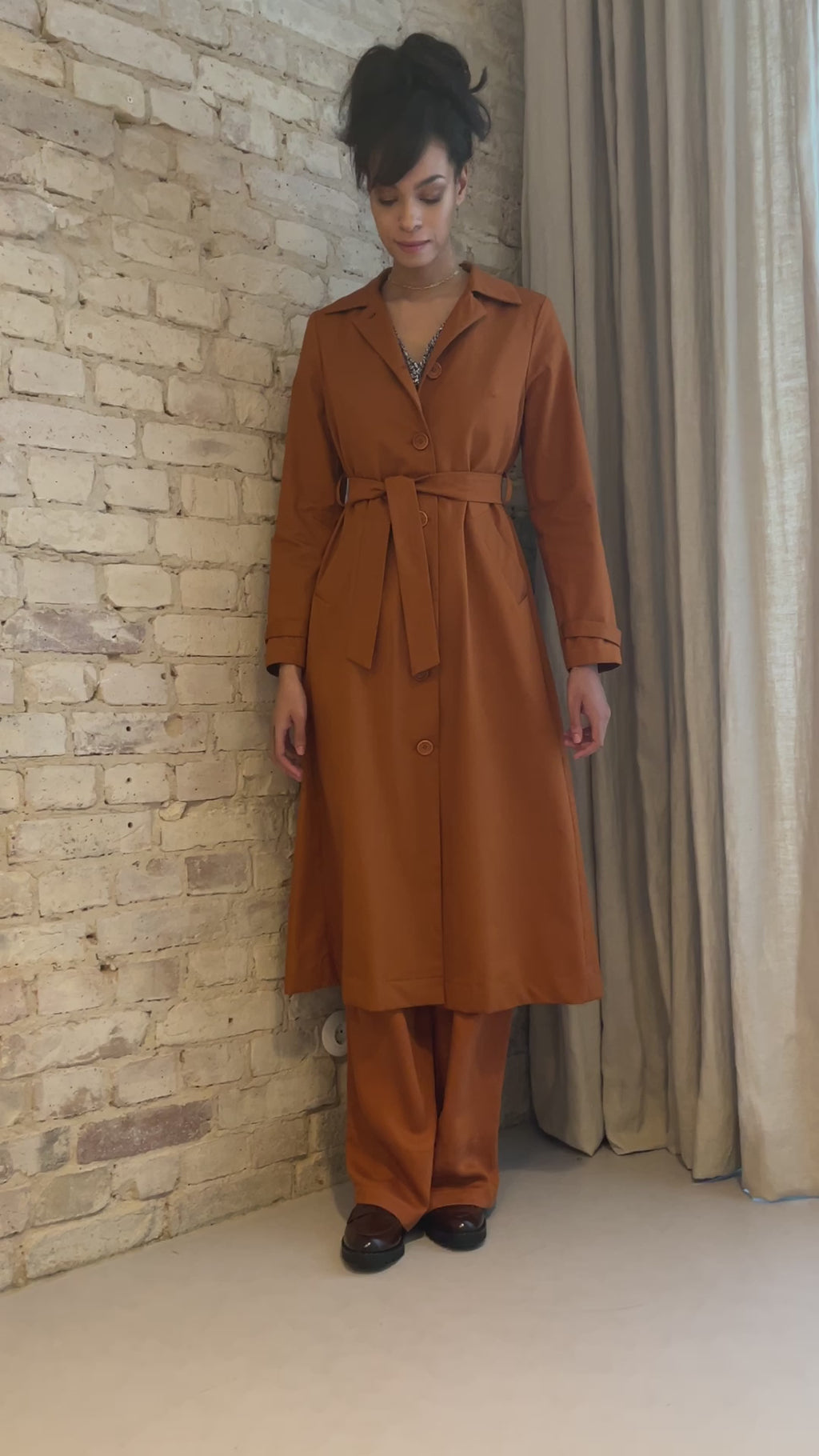 Trenchcoat aus Bio-Baumwolle M Regular