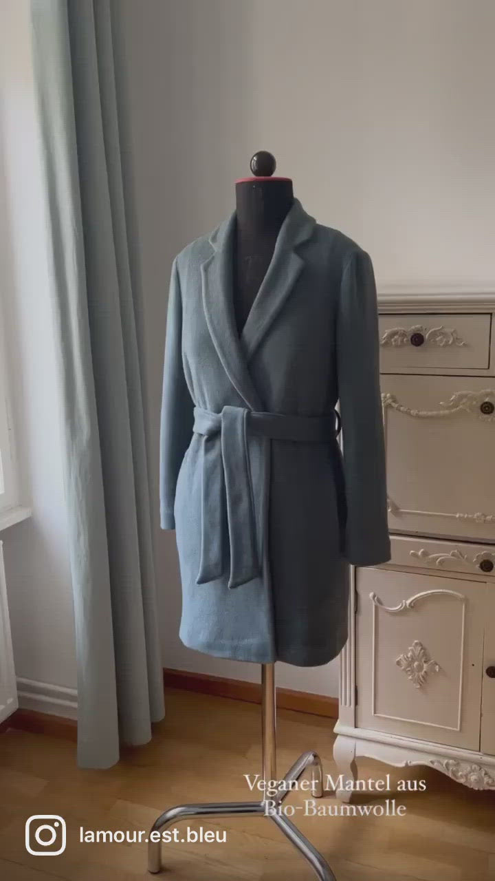 Veganer Bio-Baumwoll Mantel