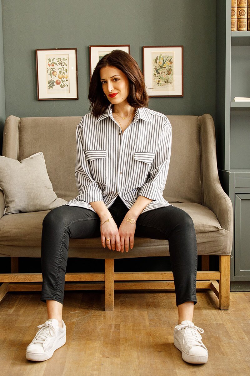 Damen Hemd Ellen - l'amour est bleu