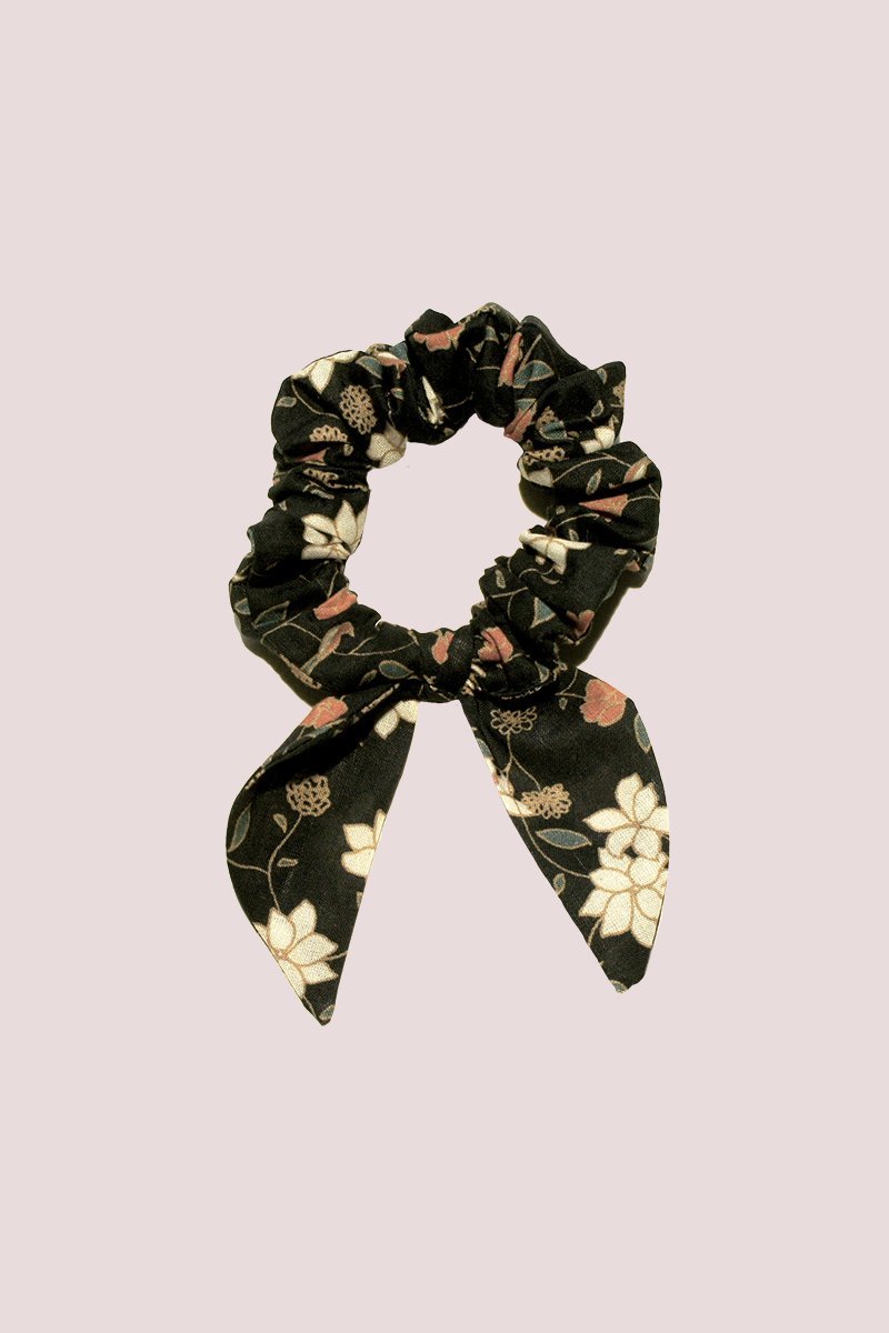 Haarband mit Schleife kurz aus Bio-Baumwolle - l'amour est bleu