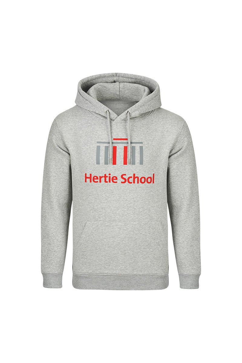 Hertie School Unisex Hoodie heather grey - l'amour est bleu