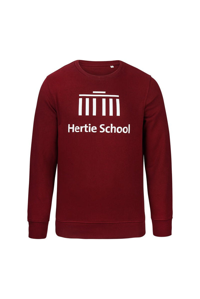 Hertie School Unisex Sweatshirt burgundy - l'amour est bleu