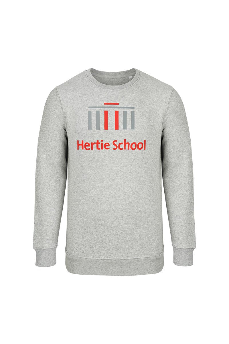 Hertie School Unisex Sweatshirt heather grey - l'amour est bleu