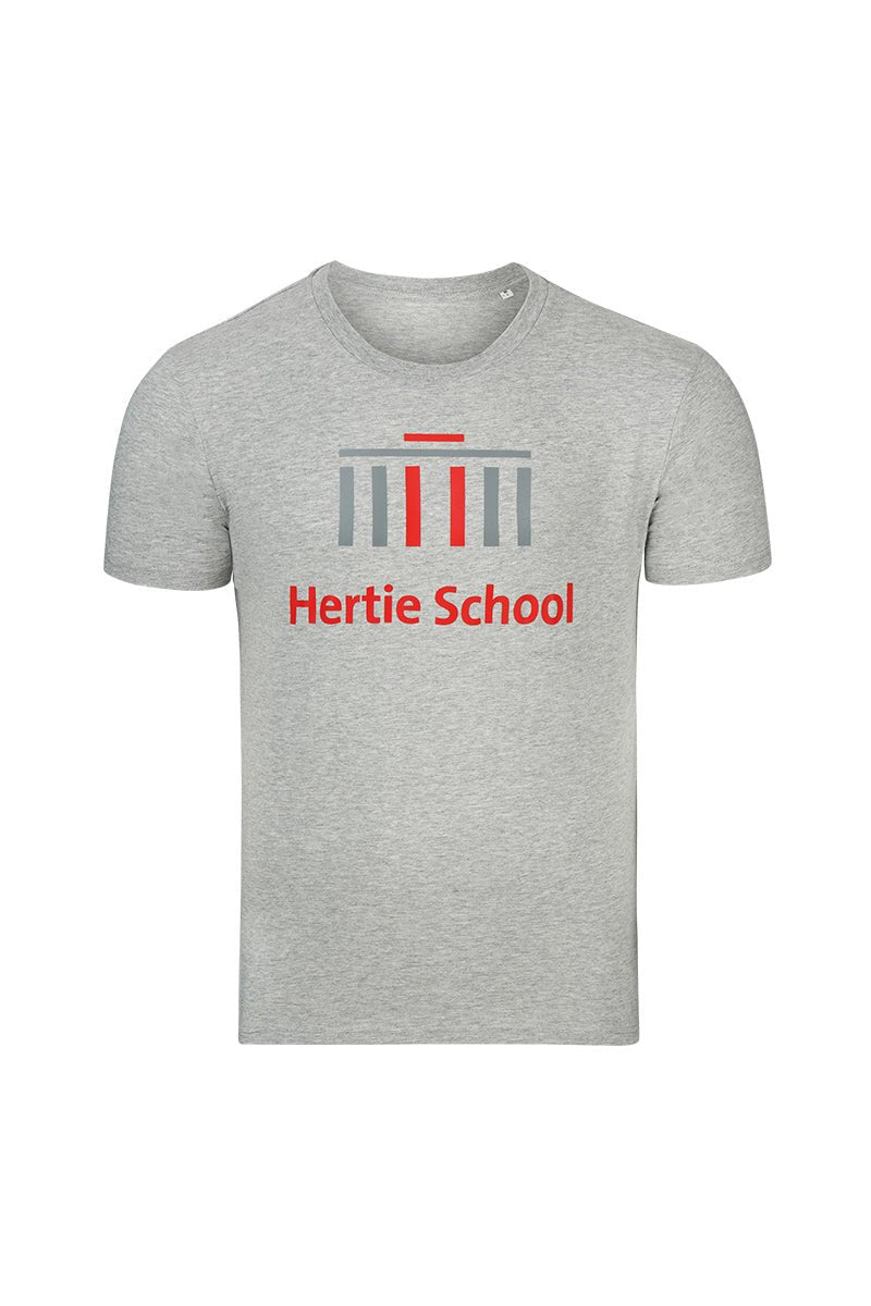 Hertie School Unisex T-Shirt heather grey - l'amour est bleu