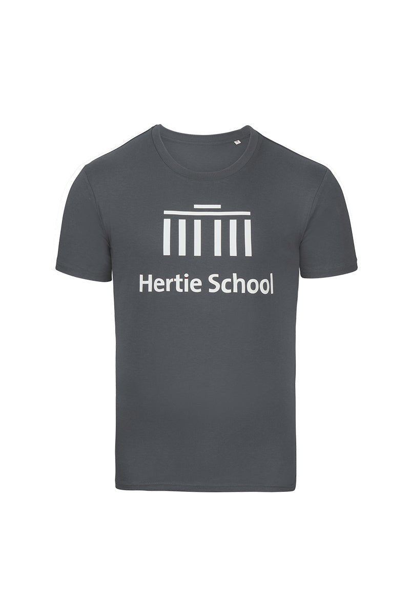 Hertie School Unisex T-Shirt india ink grey - l'amour est bleu