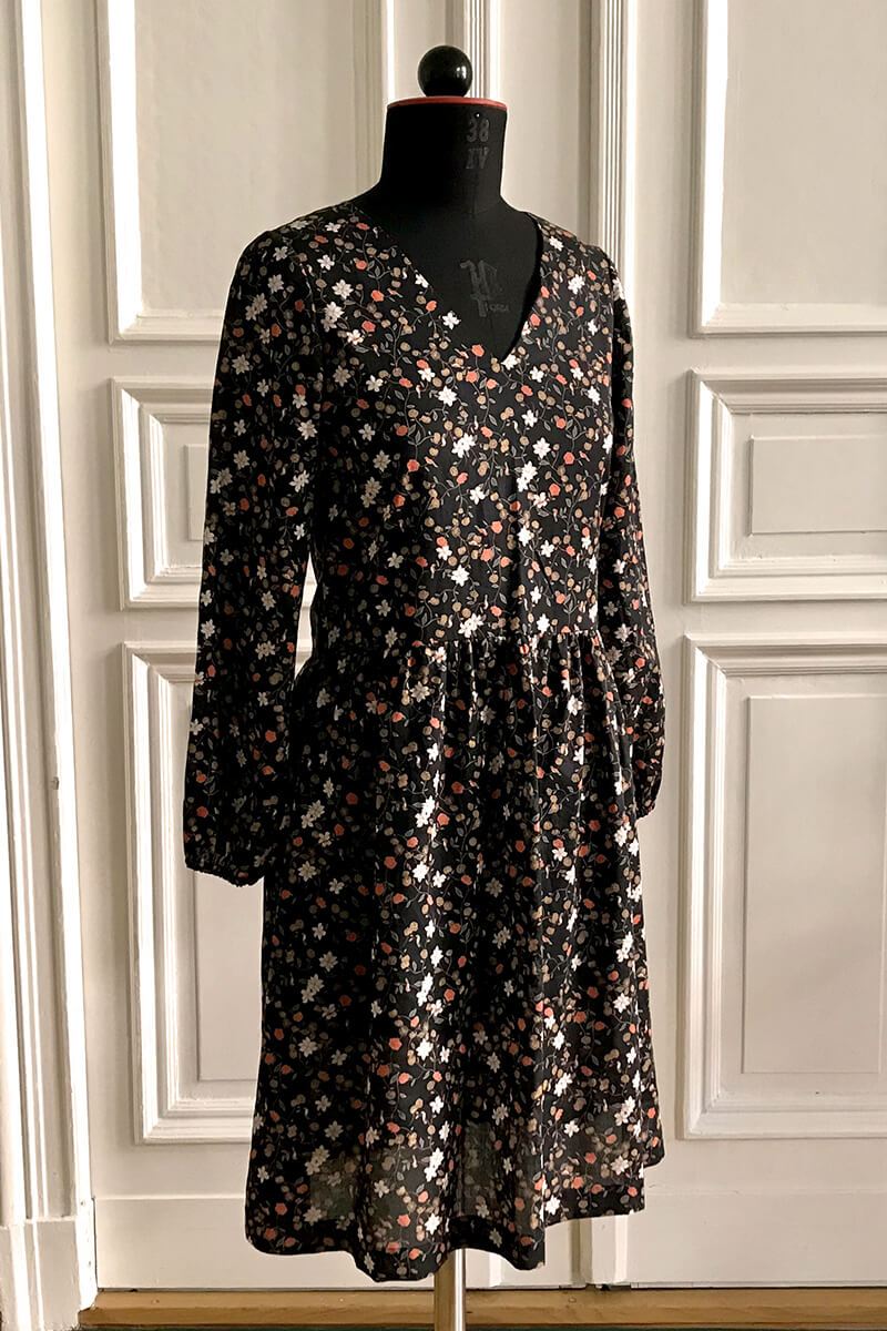 Kurzes Boho-Kleid Amalia - l'amour est bleu