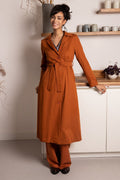 l'amour est bleu organic cotton Trenchcoat rust