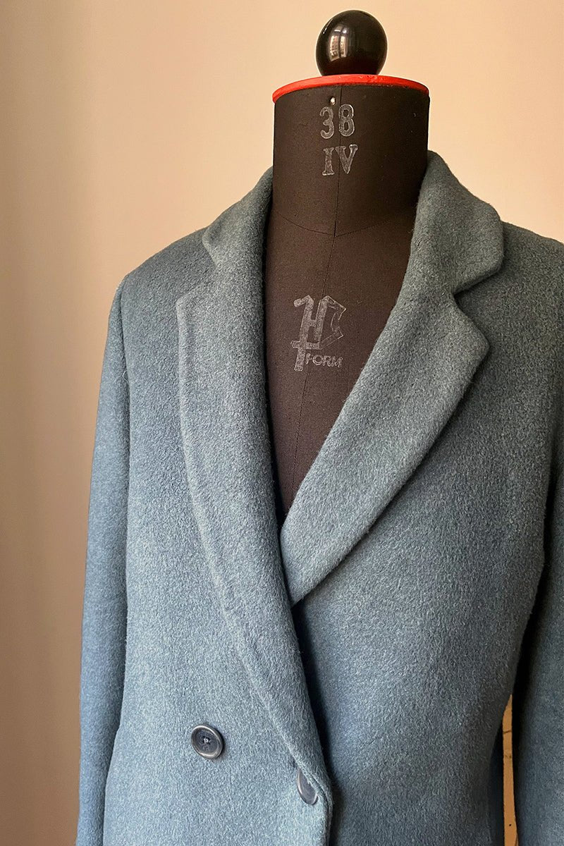 Veganer Kurzmantel Modell Loraine - l'amour est bleu