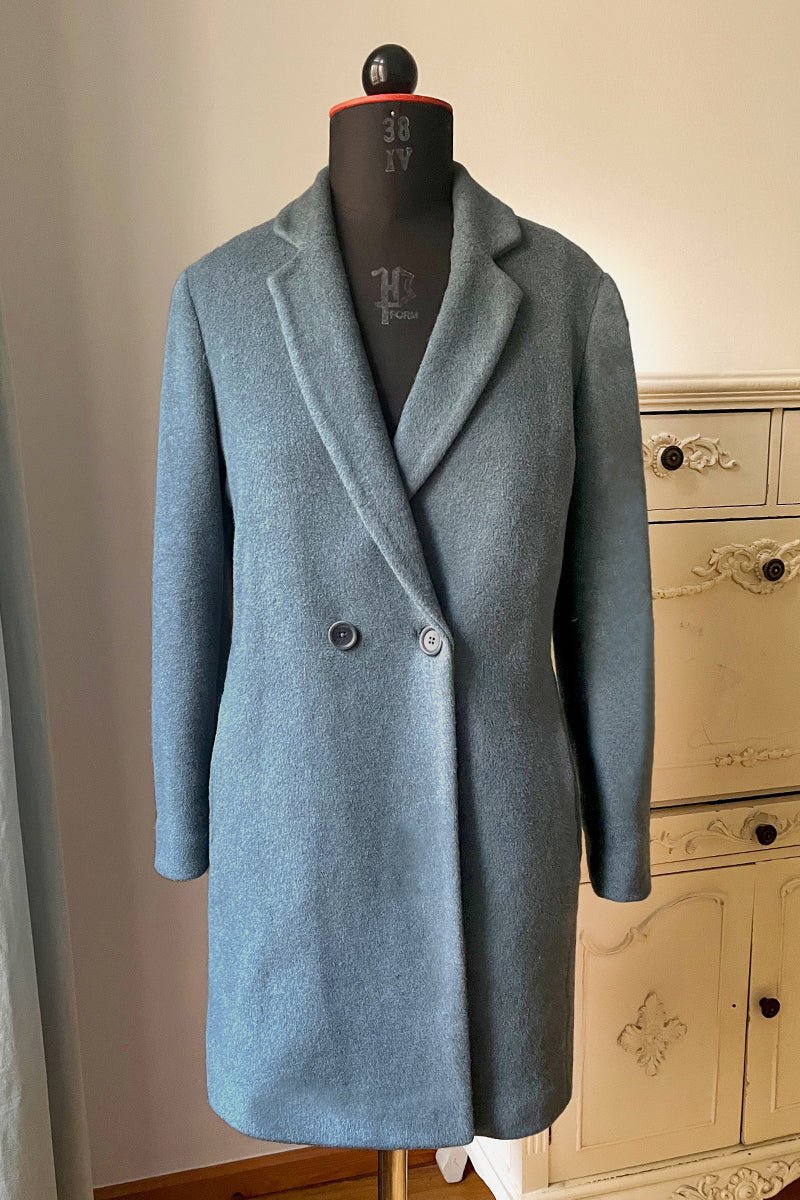 Veganer Kurzmantel Modell Loraine - l'amour est bleu